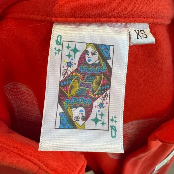 New! QUEEN OF SPARKLES Red Queen of Spritz All Over Top - Picture 10 of 10